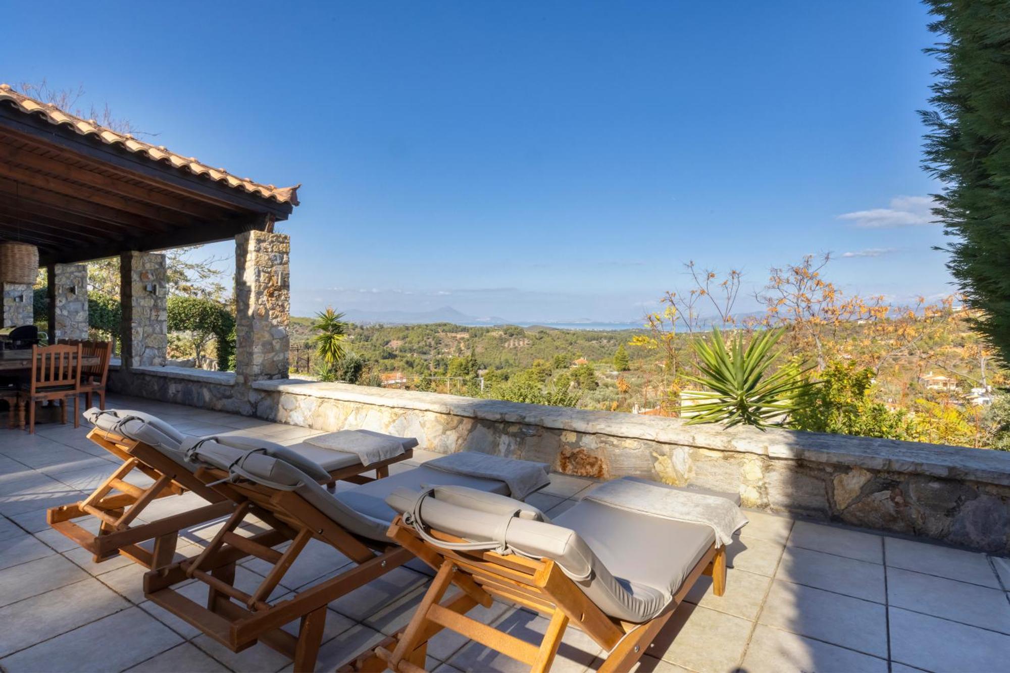 Villa Marrone Splendid Seaview Markopoulon Oropou Exterior photo